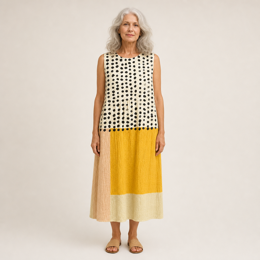 Sybille - Bequemes Sommerkleid ohne Ärmel