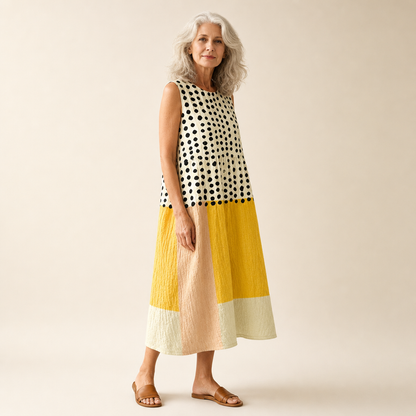 Sybille - Bequemes Sommerkleid ohne Ärmel