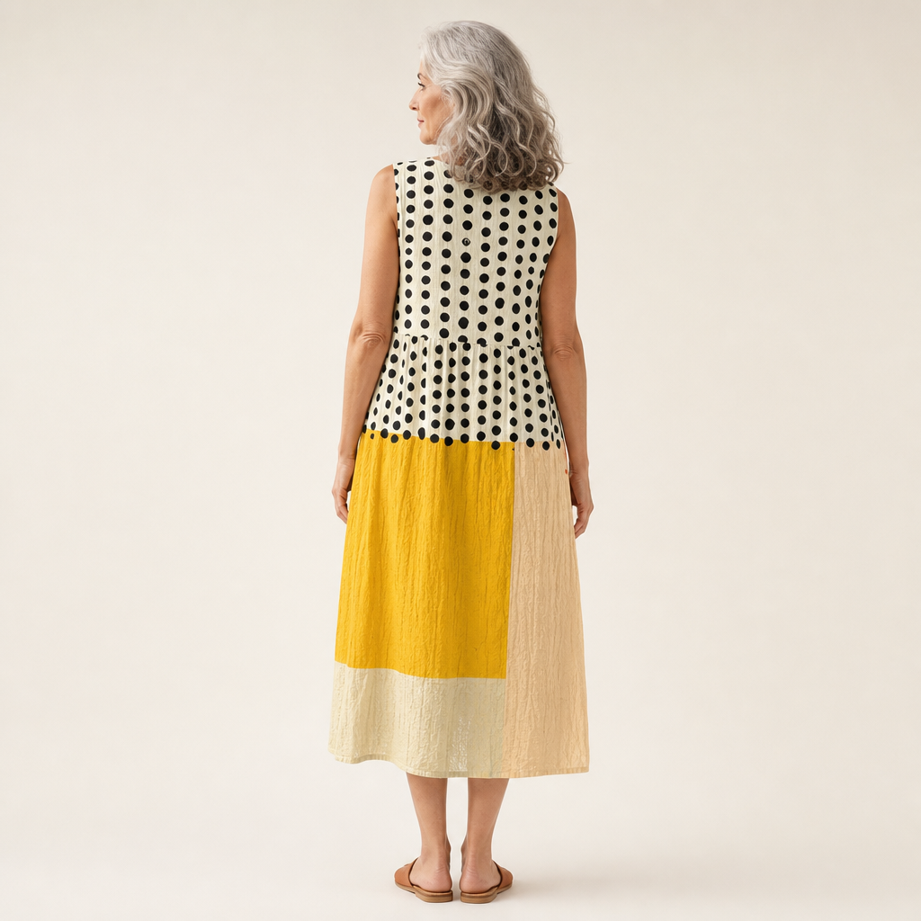 Sybille - Bequemes Sommerkleid ohne Ärmel