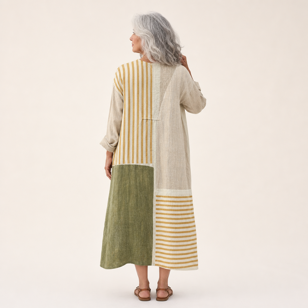 Tess - Flatterndes bedrucktes Sommerkleid