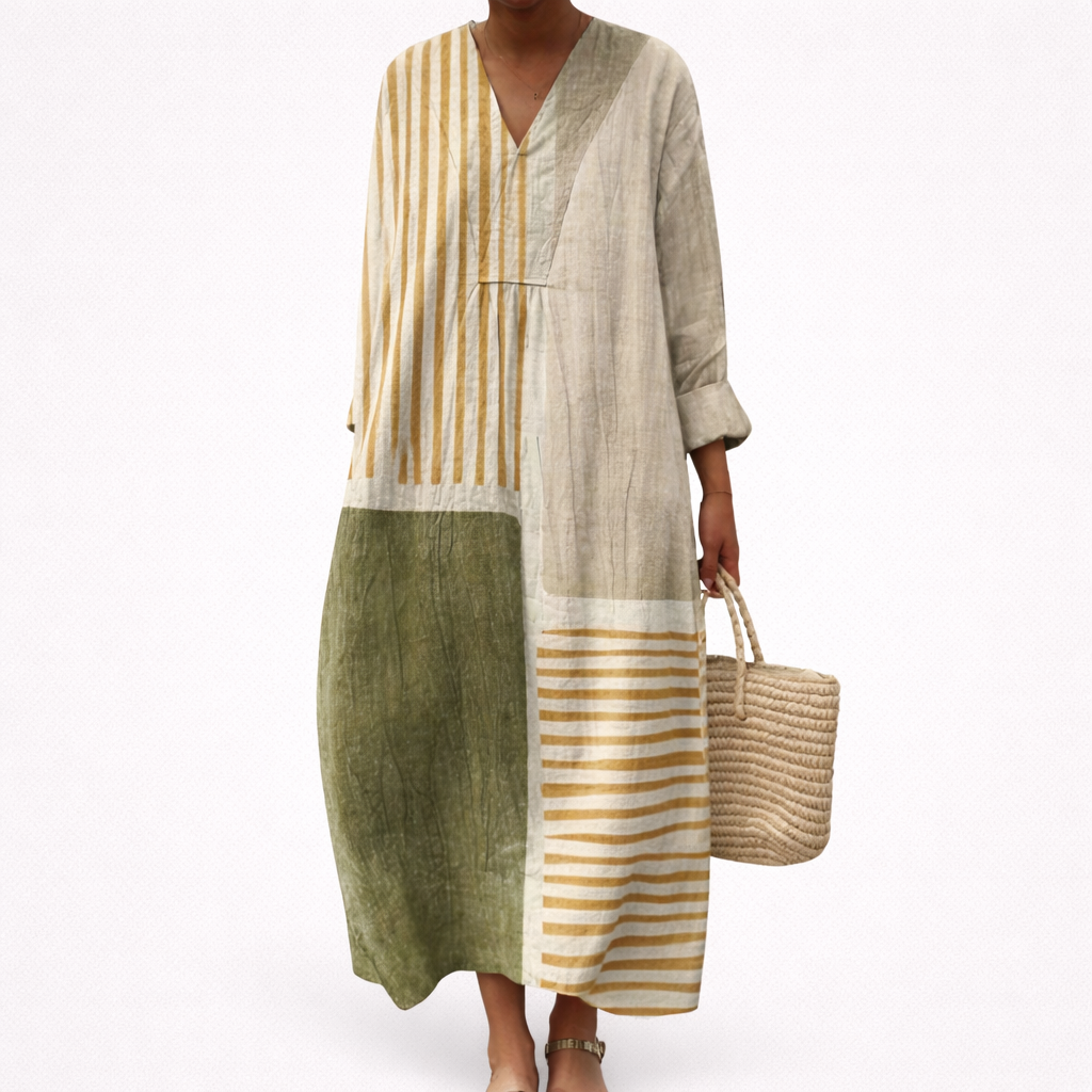 Tess - Flatterndes bedrucktes Sommerkleid