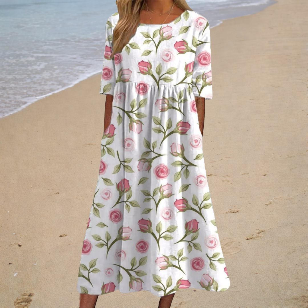 Thais - Langes, fließendes, schickes und bequemes Kleid