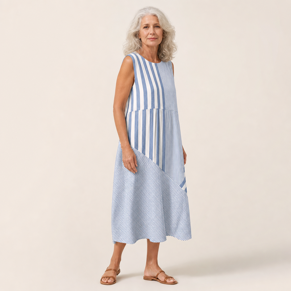Tiphaine - Fließendes und bequemes Kleid