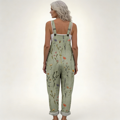 Trude | Latzhose mit zarten Feldblumen