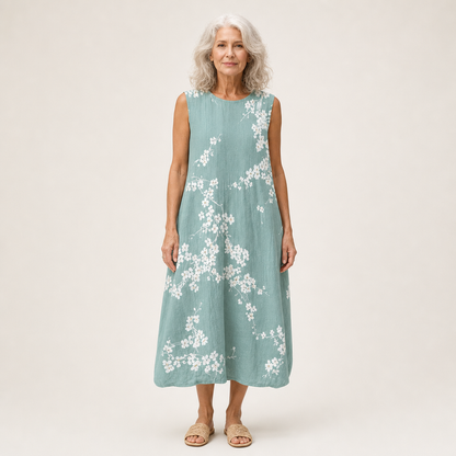 Ursule - Bequemes Sommerkleid ohne Ärmel