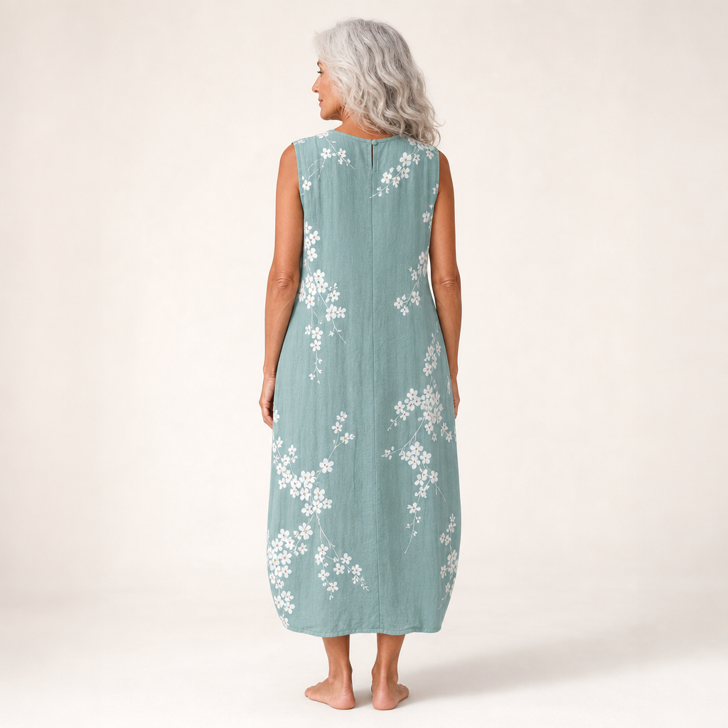 Ursule - Bequemes Sommerkleid ohne Ärmel
