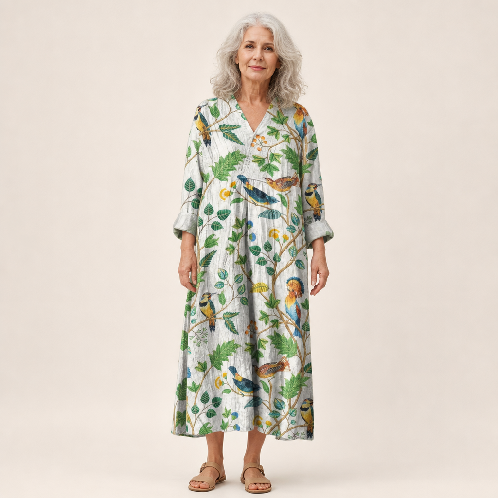 Valentine - Flatterndes bedrucktes Sommerkleid