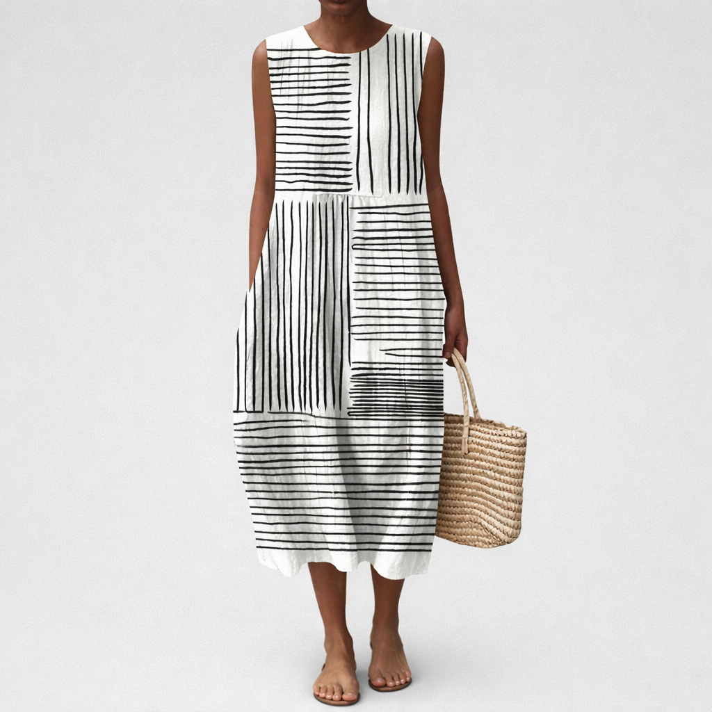 Vivienne - Bequemes Sommerkleid ohne Ärmel